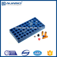 High quality plastic Blue 50 positions hplc vial rack